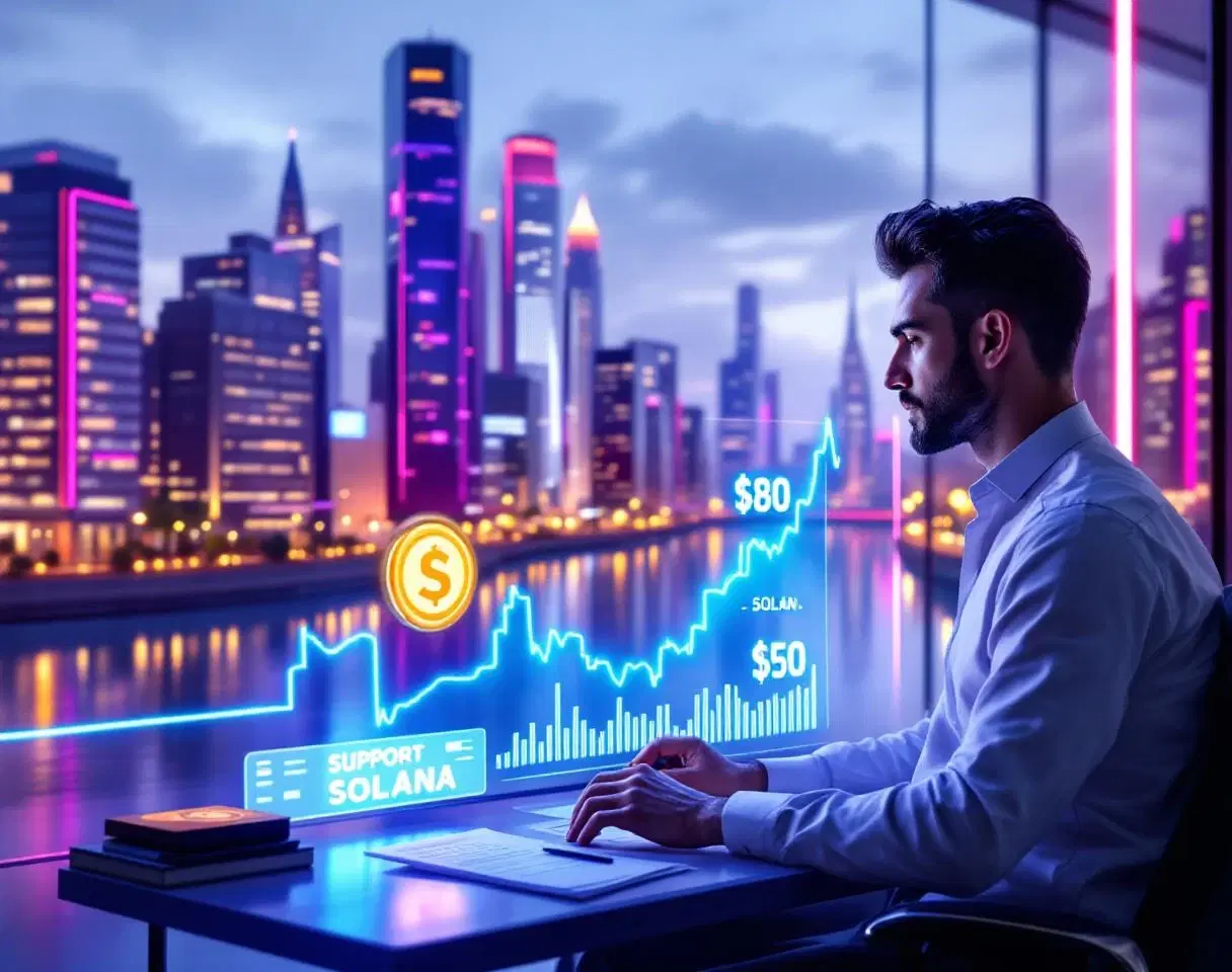 Solana Stirs Interest in a Turbulent Price Range