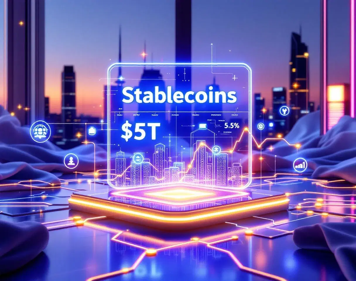 Stablecoins Shatter $5 Trillion Barrier in Digital Currency Revolution