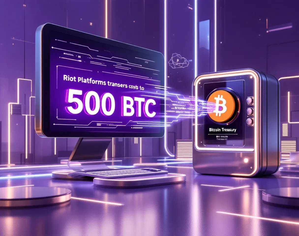 Riot Platforms Transfers Bitcoin to Boost Treasury Management
